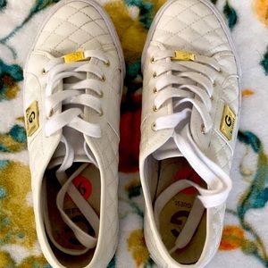 Guess white tennis shoes